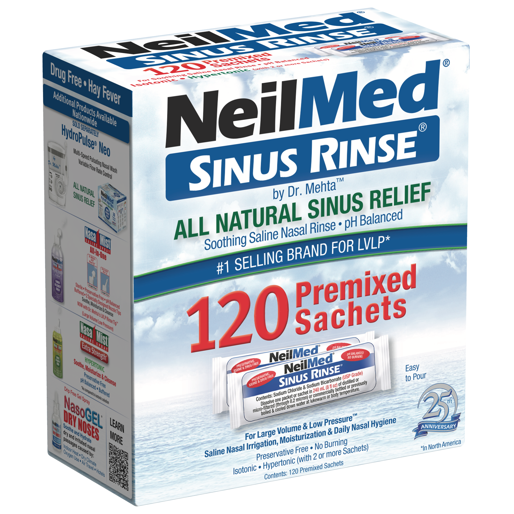 Sinus Rinse 120 Regular Premixed Packets