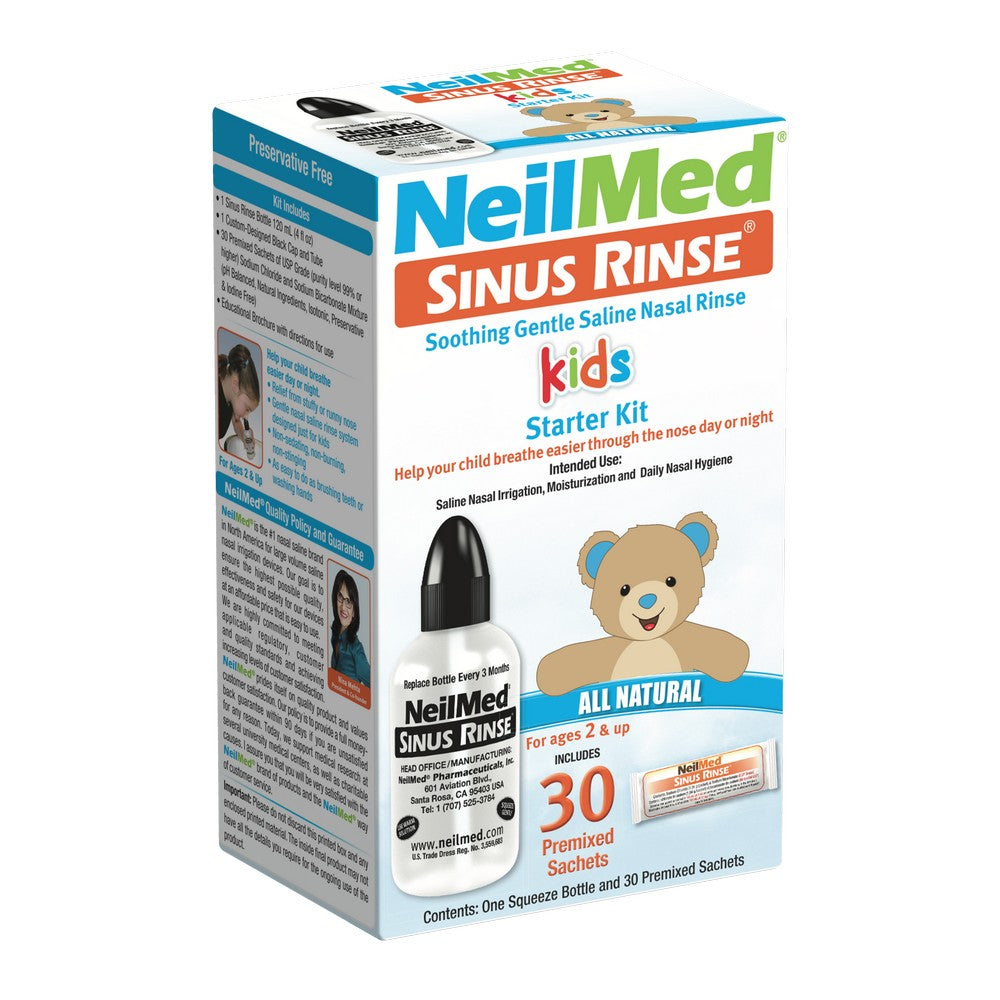 NeilMed Sinus Rinse Kids Kit with 60 Premixed Packets