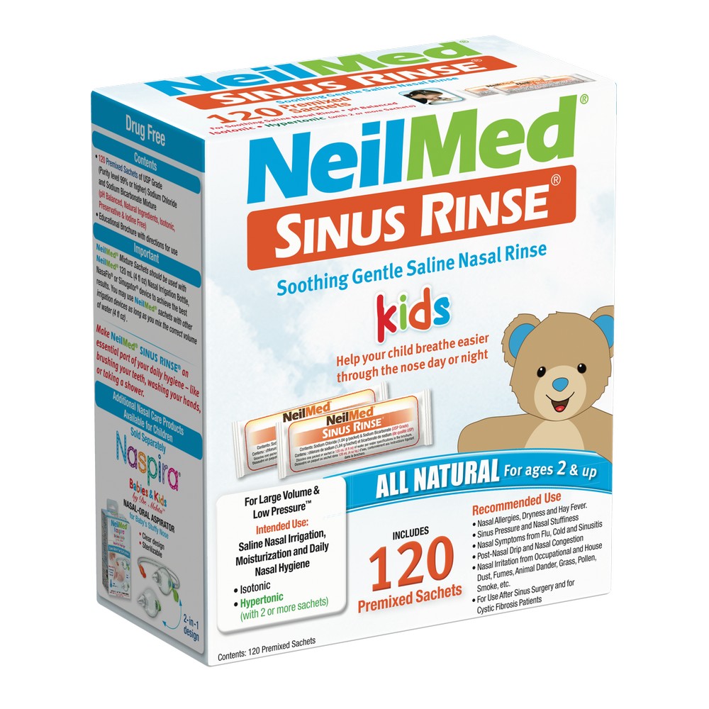 NeilMed Sinus Rinse Kids 120 Premixed Packets