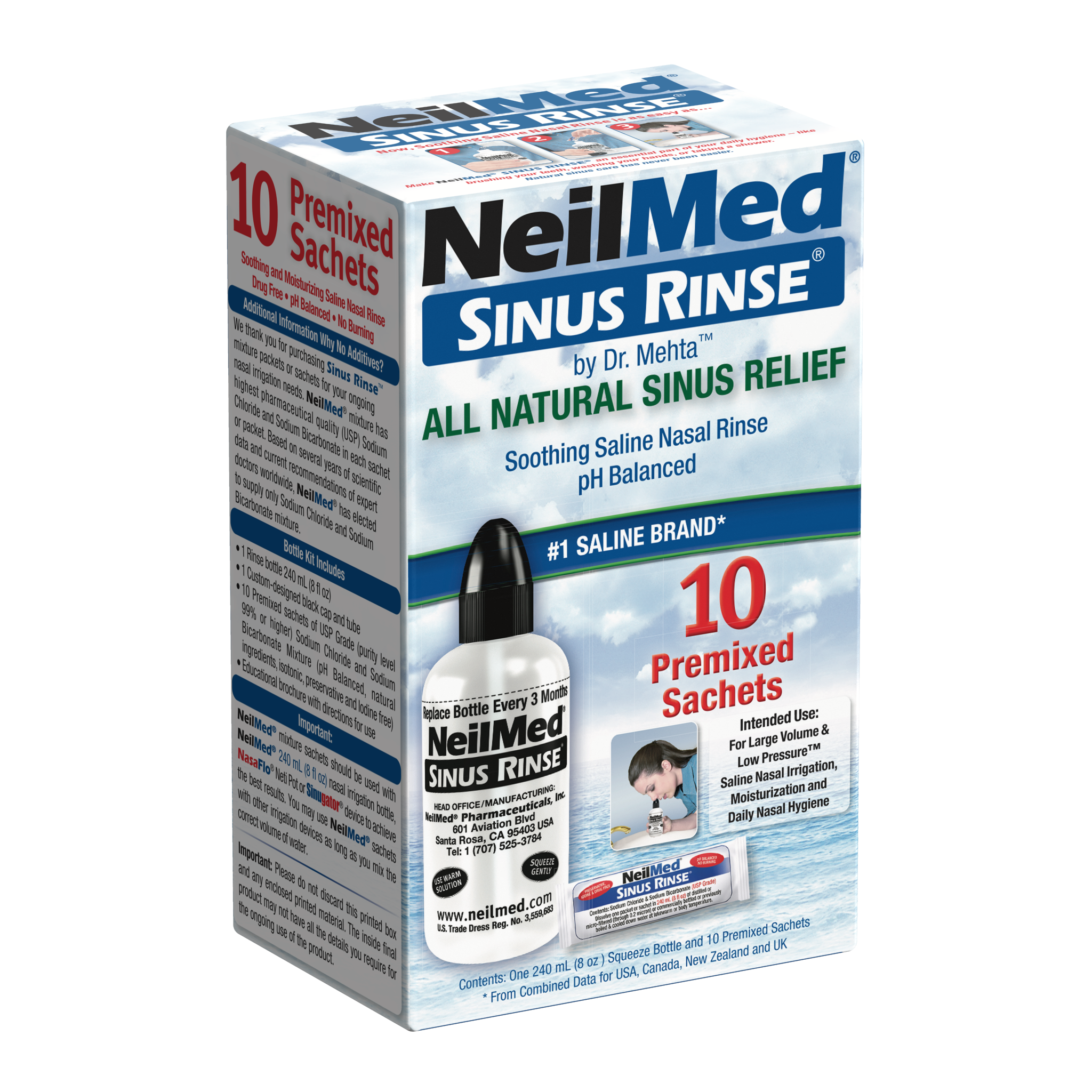 SinusRinse Starter Kit with 10 Premixed Packets