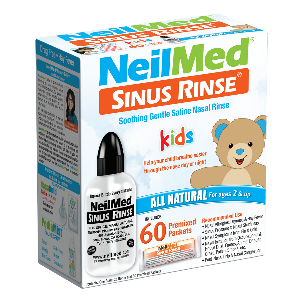 Sinus Rinse Pediatric Kit with 60 Packets