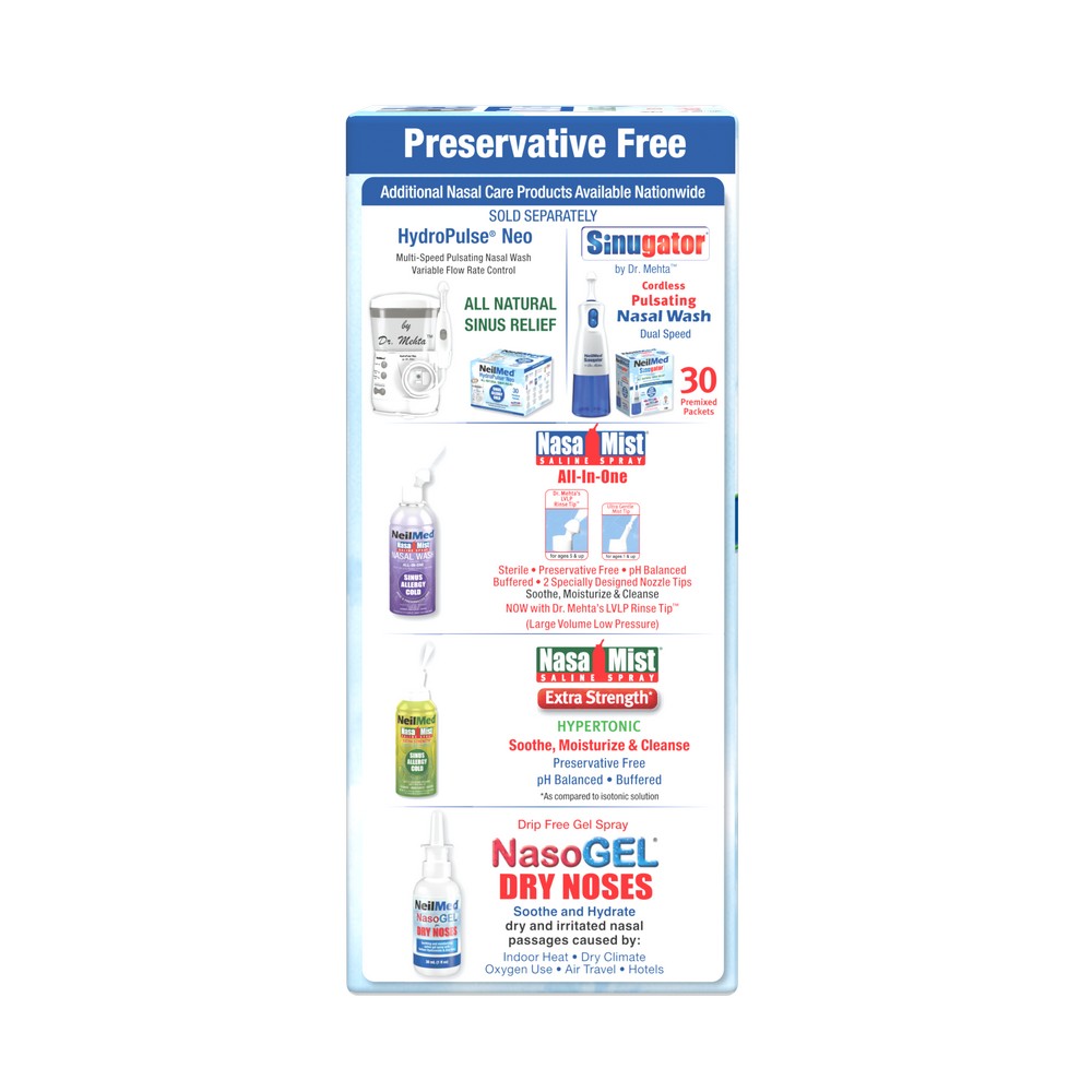 Sinus Rinse Kit with 60 Packets