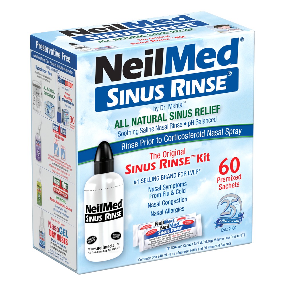 Sinus Rinse Kit with 60 Packets