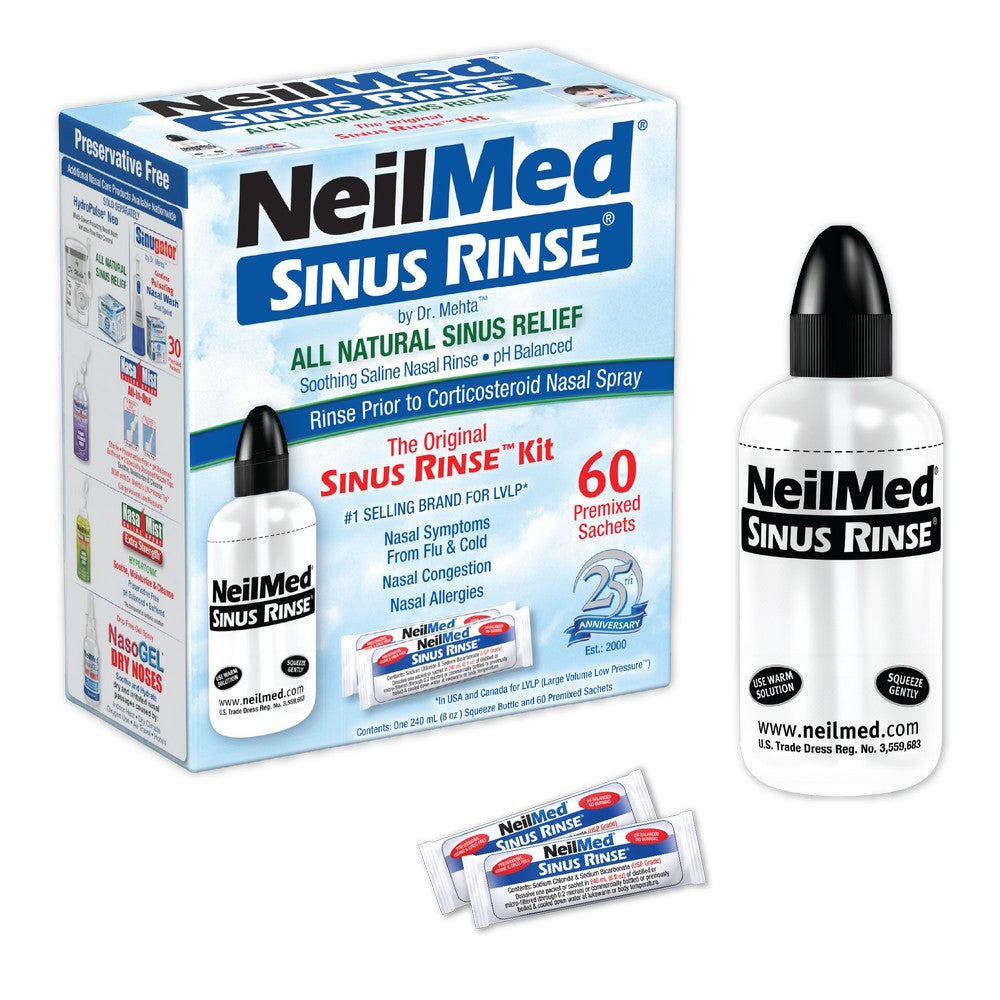 Sinus Rinse Kit with 60 Packets