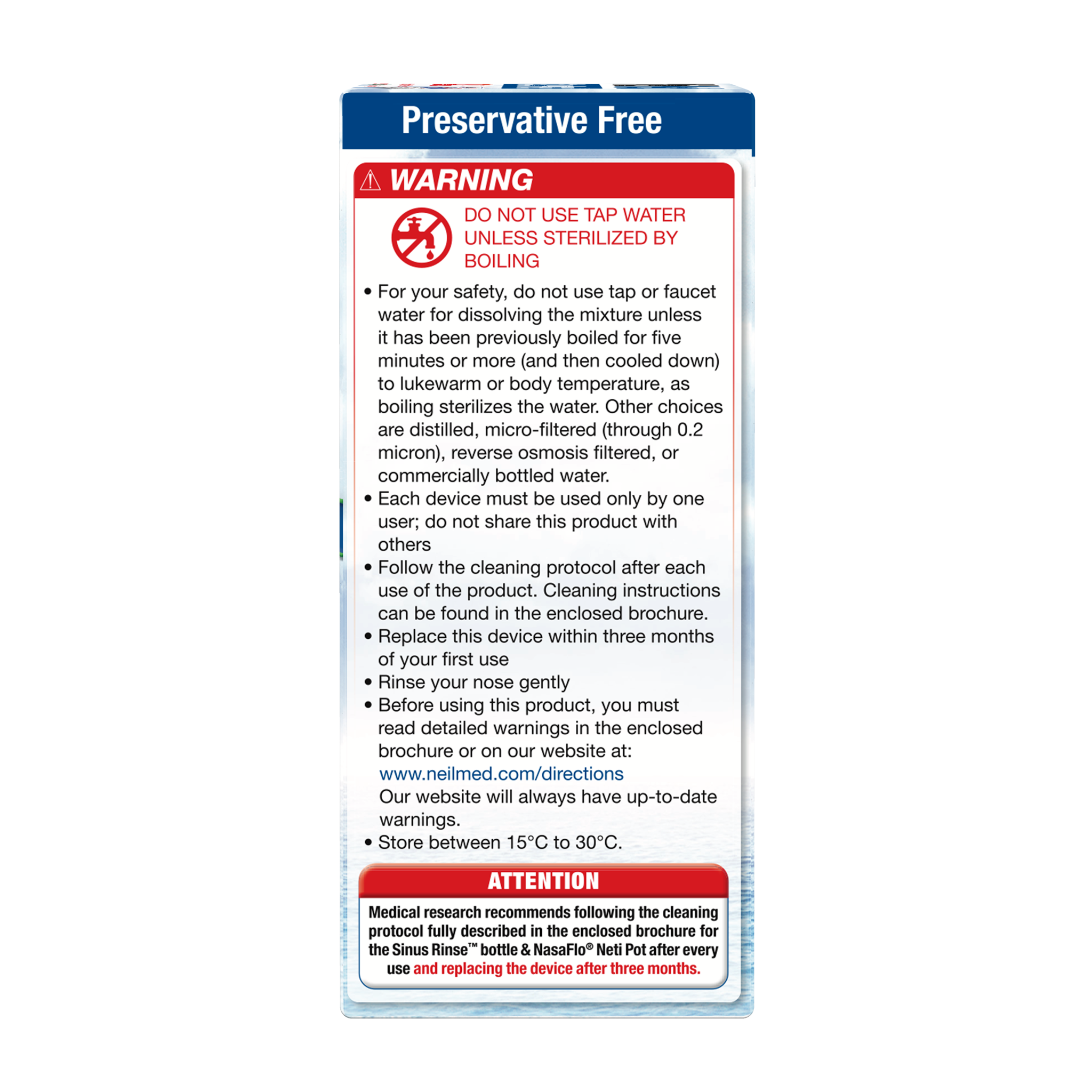 Sinus Rinse 120 Regular Premixed Packets