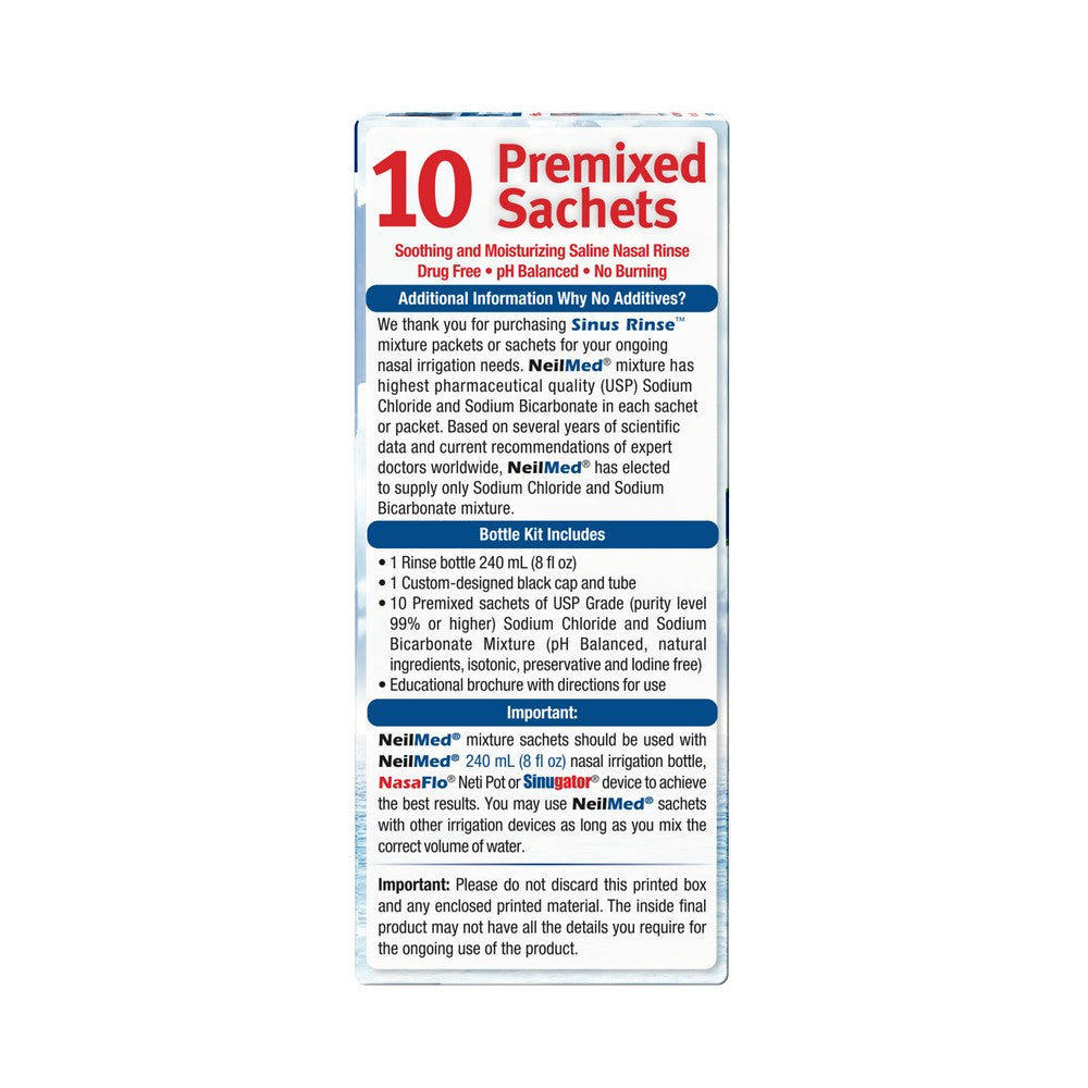 SinusRinse Starter Kit with 10 Premixed Packets